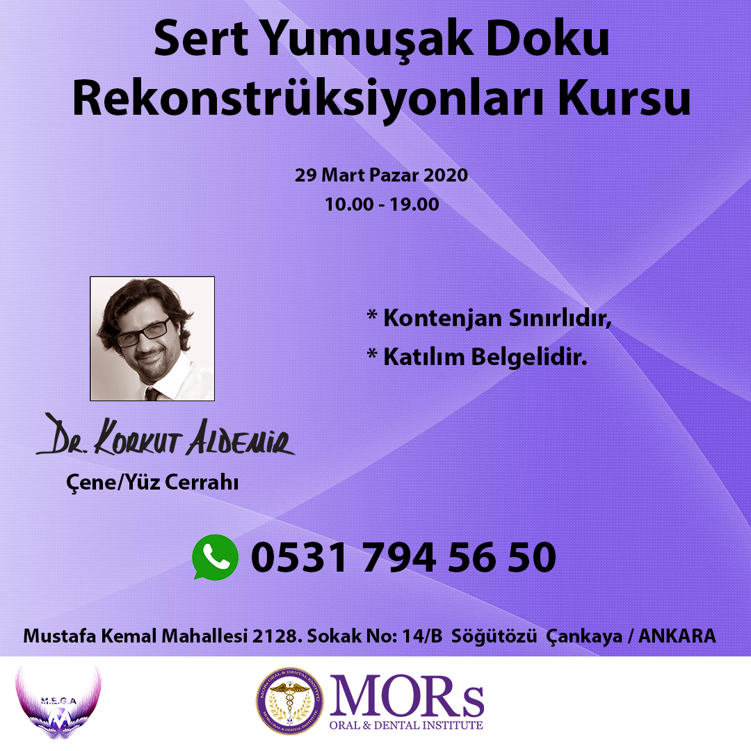 Sert Yumuşak Doku Rekonstrüksiyonları Kursu